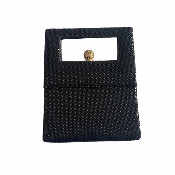 La Regale Handbags - La Regale- Vintage Black Evening Bag with Diamond Clasp